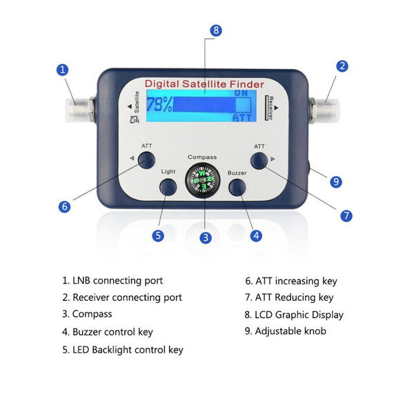 New Fashion Satellite Finder TV Signal Strength Meter LCD
