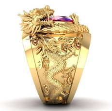 ringsformen, DIAMOND, dragonring, gold