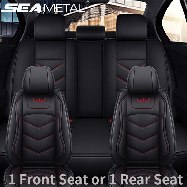 Car Seat Cover Universal Genuine Leather Car Front Seat Rear Seat