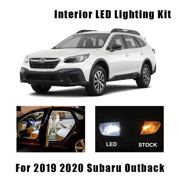 10pcs White Canbus LED Map Dome Trunk Light Interior Kit For 2019 2020 Subaru Outback Reading