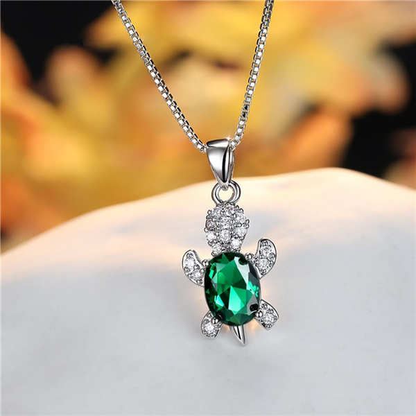 turtle emerald necklace