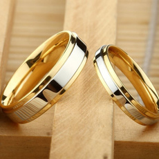 wedding ring, gold, Simple, 18 k