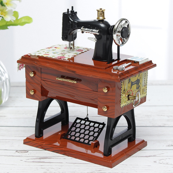 Old Fashioned Sewing Machine Music Box