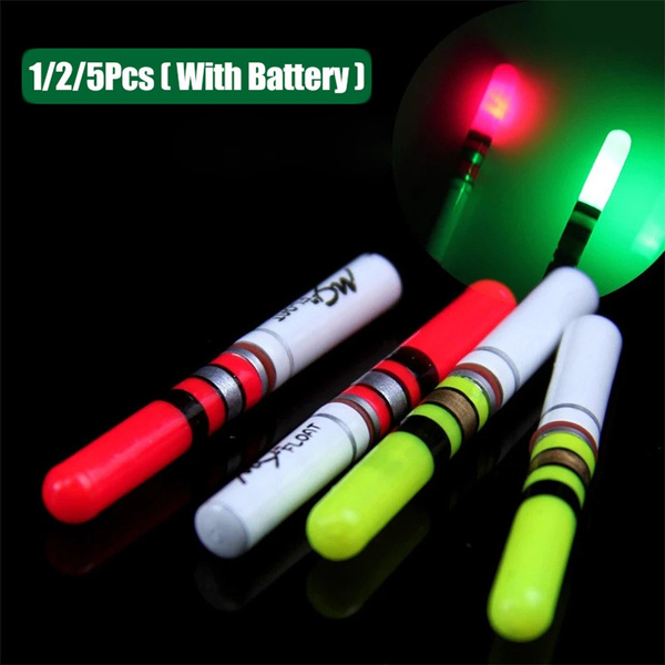Light Sticks Green / Red LED Luminous Float with CR322 Battery Night Fishing  Tackle B276