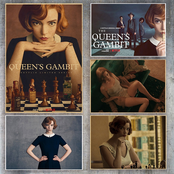 Queens Gambit Poster, Poster Queen Vintage, Queens Gambit.