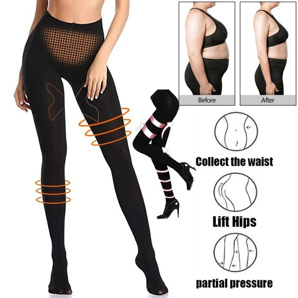 1 Pair Women Slim Tights Compression Stockings Pantyhose Varicose Veins  Pantyhose Fat/Calorie Burn Leg Shaping Stocking