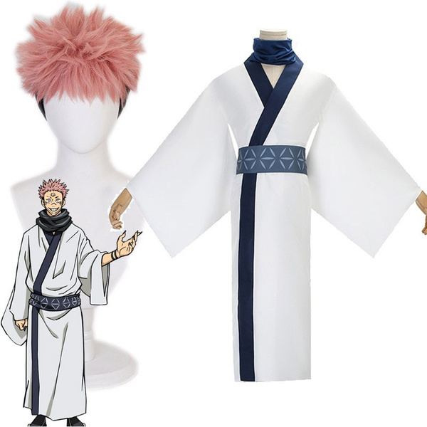 Jujutsu Kaisen Ryomen Sukuna King Of Curses Cosplay Costume Men Casual Yukata Robe Japanese 3753