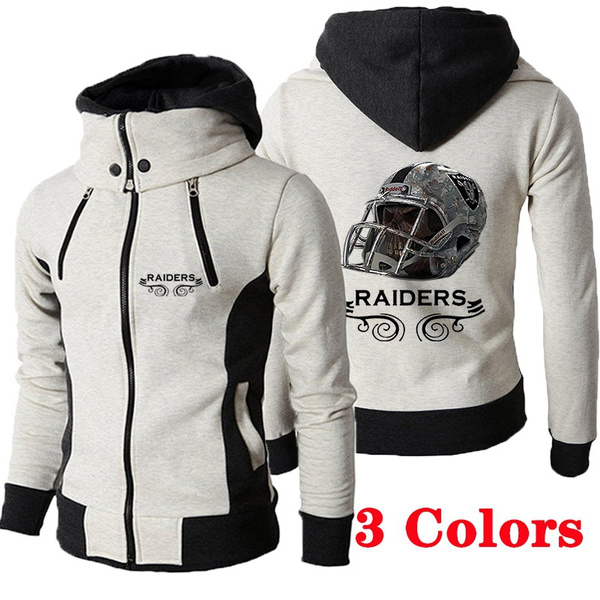 raiders black moletom com capuz