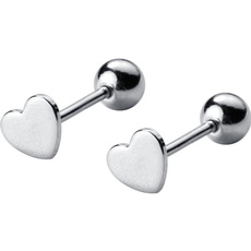 Sterling, Heart, Love, Silver Earrings