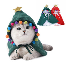 hooded, Cat costume, Christmas, pompom