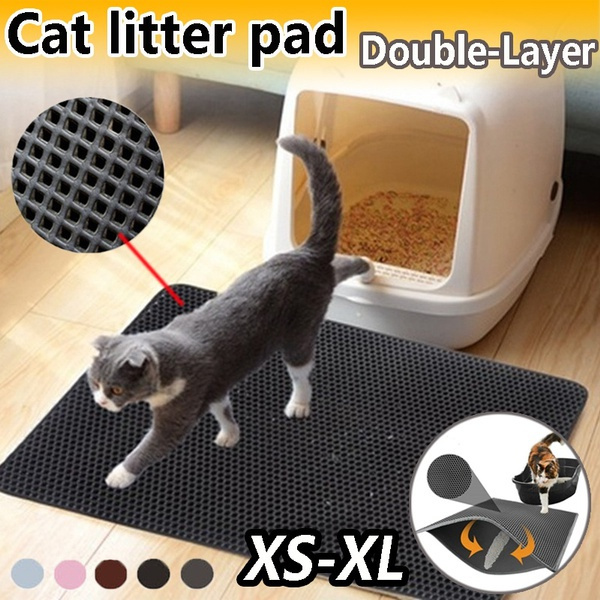 Waterproof Pets Cats Litter Tray Mat Puppy Kitty Mat Feeding Mat Pad Food Mat 