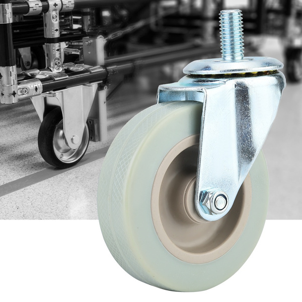 Caster Wheel 4pcs 3 Inch Casters PVC Roller Wheel For Furniture Trolley