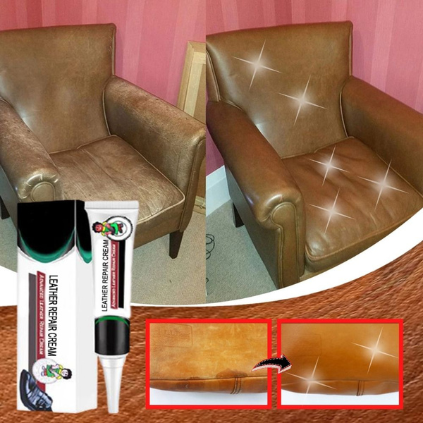 Black Leather and Vinyl Repair Kit - Furniture, Couch, Car Seats