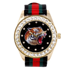Tiger, dial, hip hop jewelry, lover gifts
