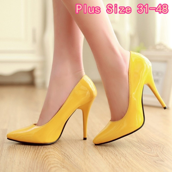Solid Color High Heel Pumps Sexy Women 