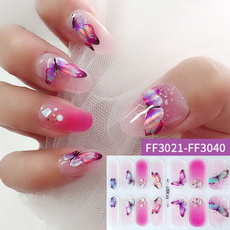 butterfly, nail decals, DIAMOND, Laser