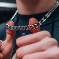 silverchainsformen, Steel, Chain Necklace, necklaces for men