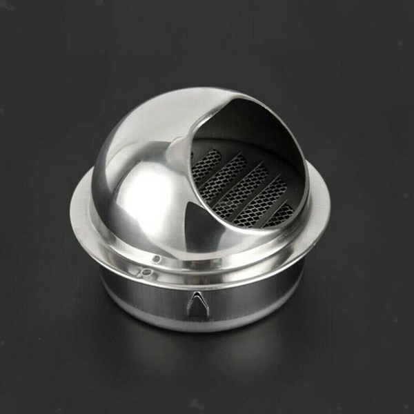 Stainless Steel Wall Air Vent Metal Cover Outlet Exhaust Grille 100mm
