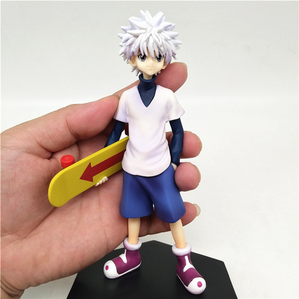 Lot De 2 Figurines Gon Freecss & Killua Zoldyck - Statuettes Manga Hunter X Hunter En PVC, Position Assise, Décoration Bureau Et Cadeau Idéal