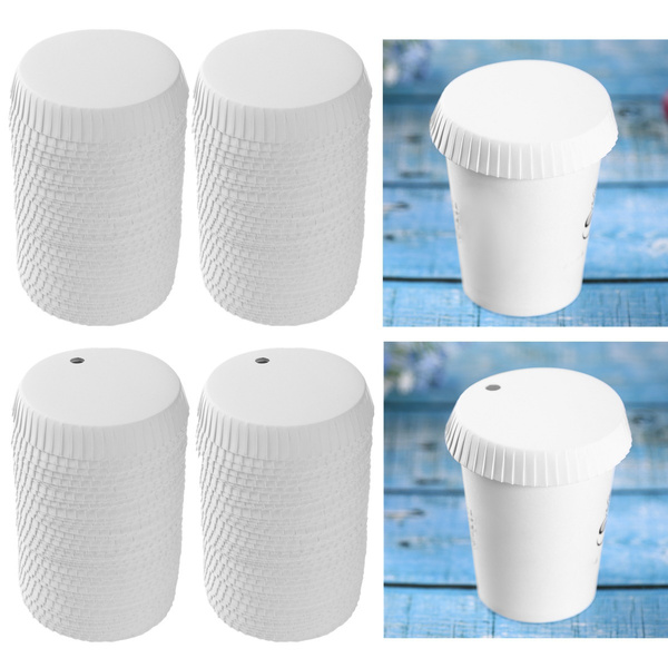  100Pcs Disposable Paper Cup Cover Coffee Cup Covers