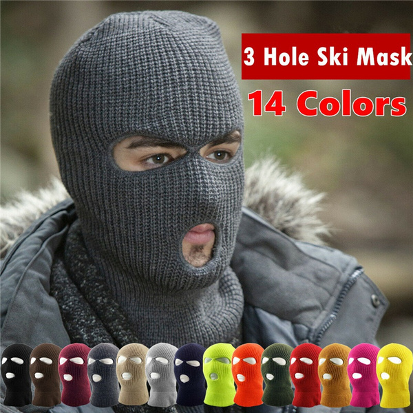 Jiacheng29 Balaclava Breathable Winter Windproof 3 Hole Ski Full Face Mask for Cycling Outdoor Sports Blue 
