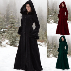 hooded, Magic, Winter, Long Coat