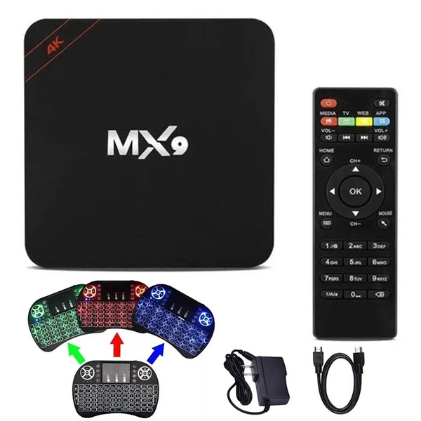 Mx9 Tv Box Smart Tv Converter I8 Mini Backlit Keyboard Wish