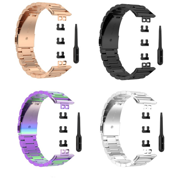 Replacement Bracelet Stainless Steel Metal Wrist Strap Watch Band for -HUAWEI  Watch Fit 1.64\