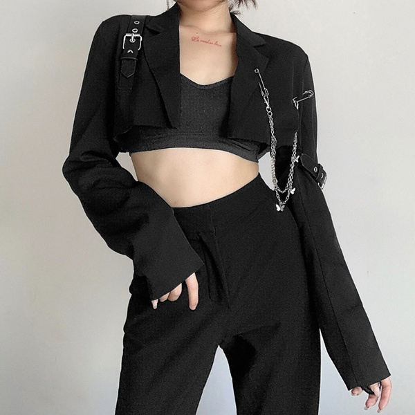 Crop top with hotsell short jacket