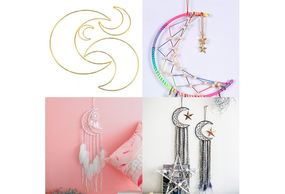 Moon Metal Craft Hoops Dream Catcher Rings for Dreamcatchers Wreaths  Macrame Project DIY Accessories SAL