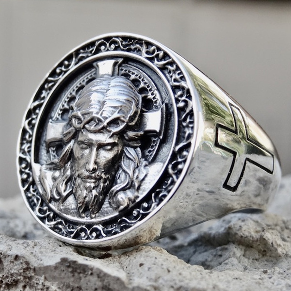 Benedict Christian Catholic Exorcism Religious Rings For Mens in Sterling  Silver | eBay