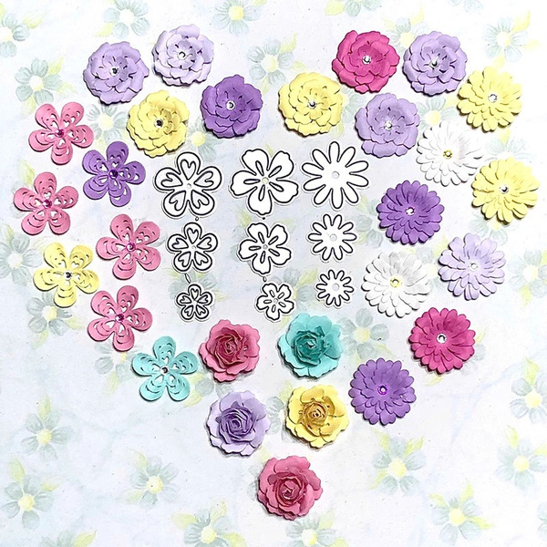 flower bouquets diy craft die cut