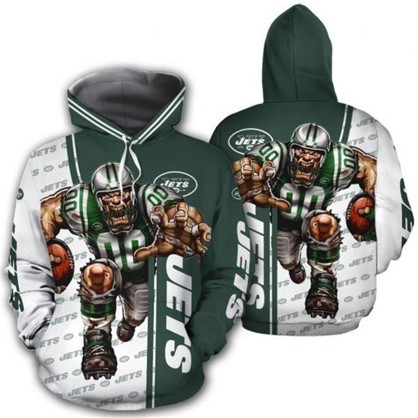 New York Fashionable American Football Jets Hoodie Running Giant