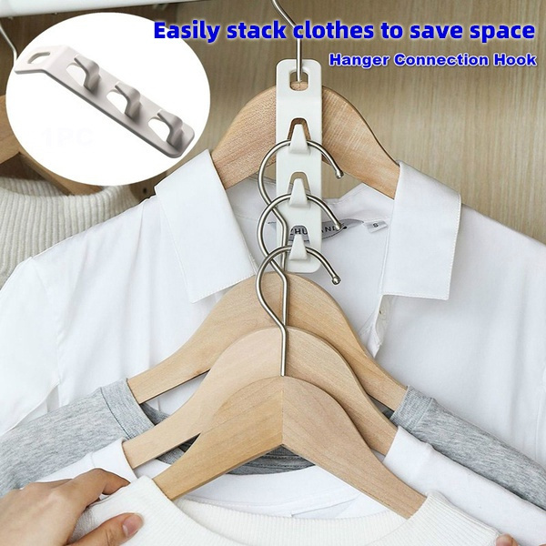 Multifunction Hanger Connection Hook Household Multi-layer Clothes Storage  Artifact Space Saving Clothes Hanger Hook Wardrobe Storage Artifact Coat  Hook