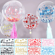 balloonsticer, happybirthday, gold, Stickers
