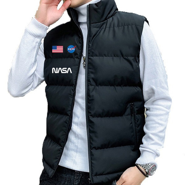 Winter Collar Solid Color Cotton Vest 