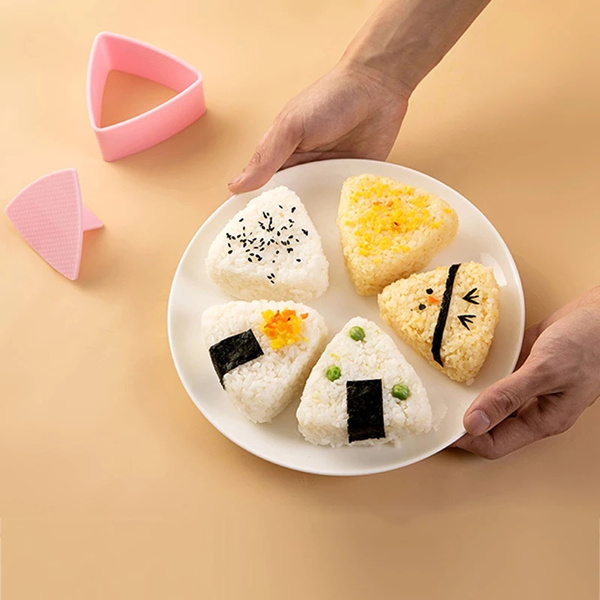 1~5PCS Trilater Form for Onigiri Rice Ball Sushi Maker Non-Stick Kitchen Sushi  Making Kit Seaweed Press Device Mold For Kids - AliExpress