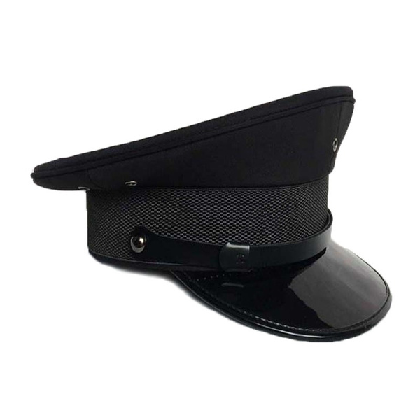 black military captain hat