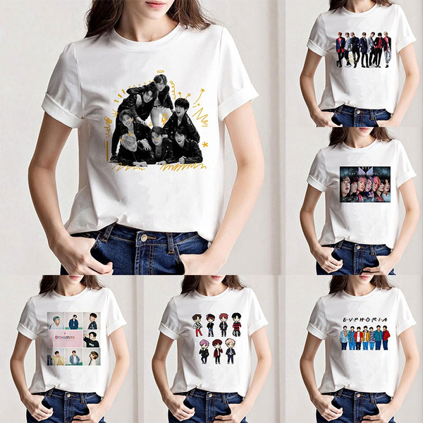 K-POP BTS Bangtan Boys T-shirt Women 