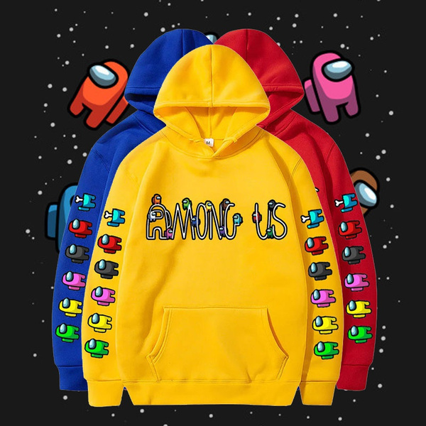 Among us hoodie yellow hot sale