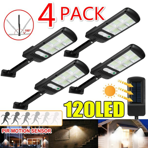 1/2/4Pack Solar Sensor Wall Light COB/LED Waterproof Human Induction ...