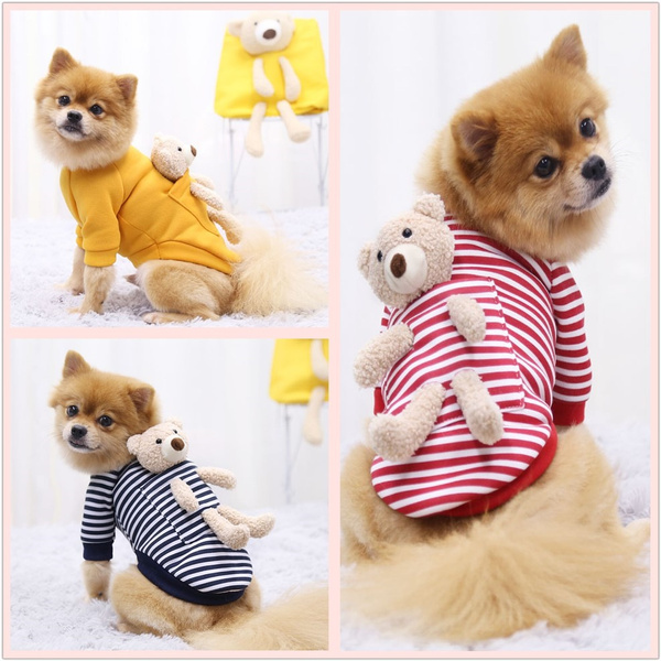 Bear Dog Clothes For Small Dogs Pet Dog Sweater Clothing For Dog Winter ...