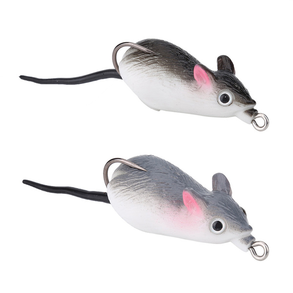 1 Pcs Soft Mice/Rat Lures Fishing Lure Bait Bass Fish Tackle With