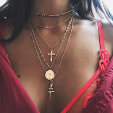 Moda, Cross necklace, Cross Pendant, Simple