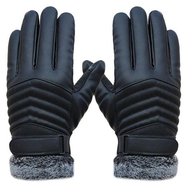 Mens thermal sales leather gloves