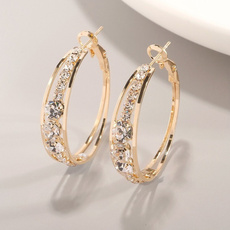 Fashion, gold, Simple, Earring