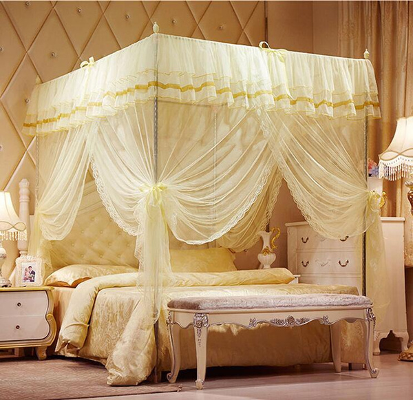 No Frame Princess Mosquito Net Bed Canopy Netting Lace Bedding Twin Full  Queen King Size Bedroom Decor