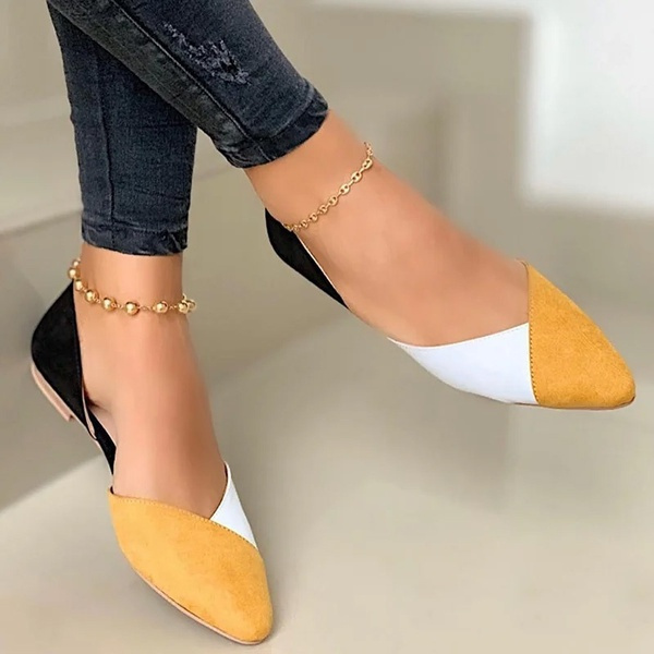Details about   Fashion Womens Pointy Toe Wedge Heel Pumps Slip On Casual Party Shoes Loafers 