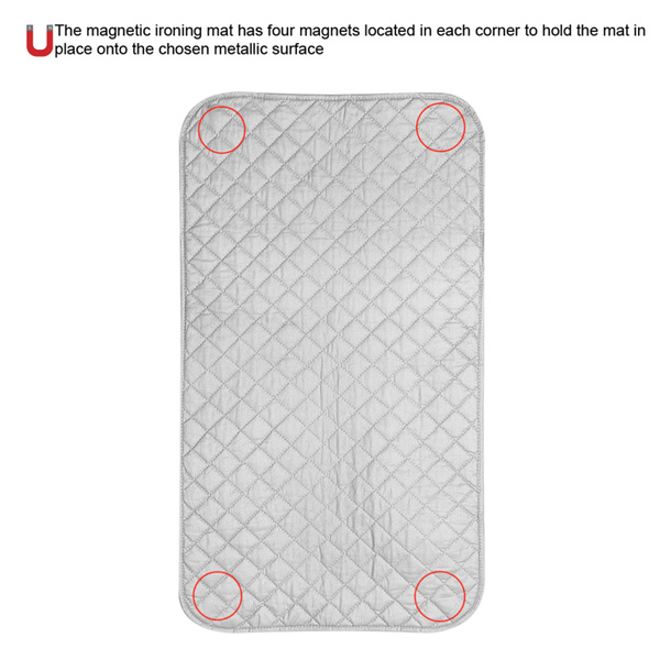 Portable Foldable Anti‑Slip Magnetic Ironing Pad Mat Blanket for Table Top  & Travelling Ling