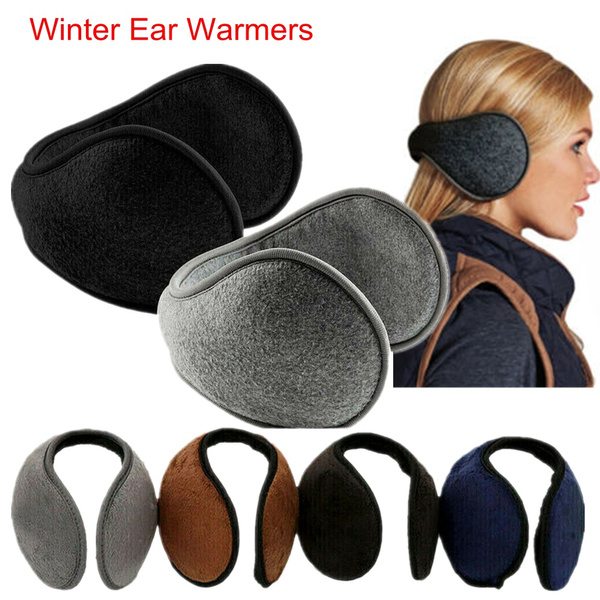 OWEGAI-80 Unisex Earmuffs Winter Warm Rear Wear Plush Simple Durable and Lightweight Earmuffs Warmers 